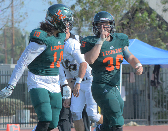 Football throttles Whittier, alone at top of SCIAC