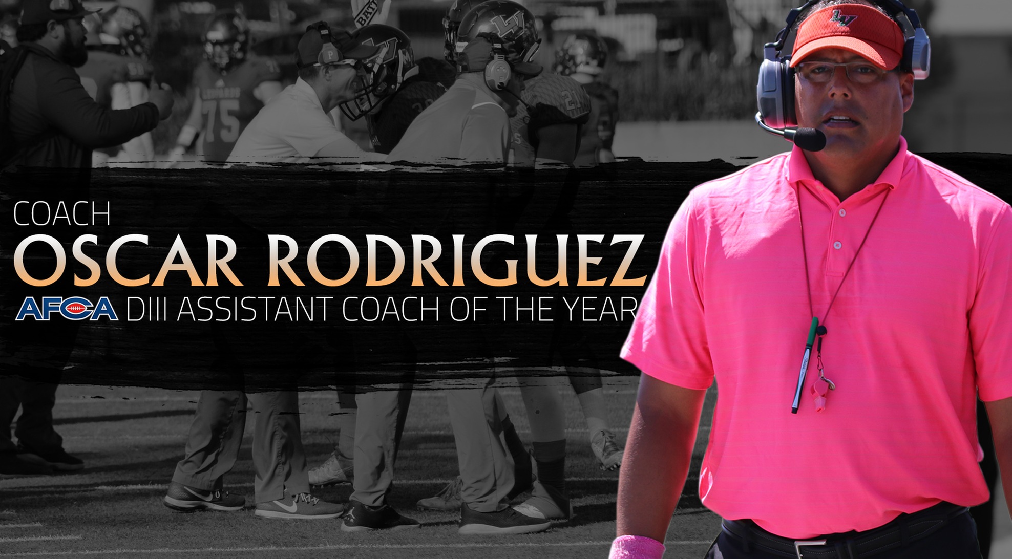 Rodriguez named AFCA DIII Assistant Coach of the Year