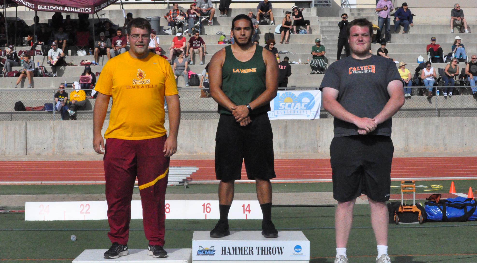 Carrasco, throwers carry Leopards on SCIAC Championship Day 1