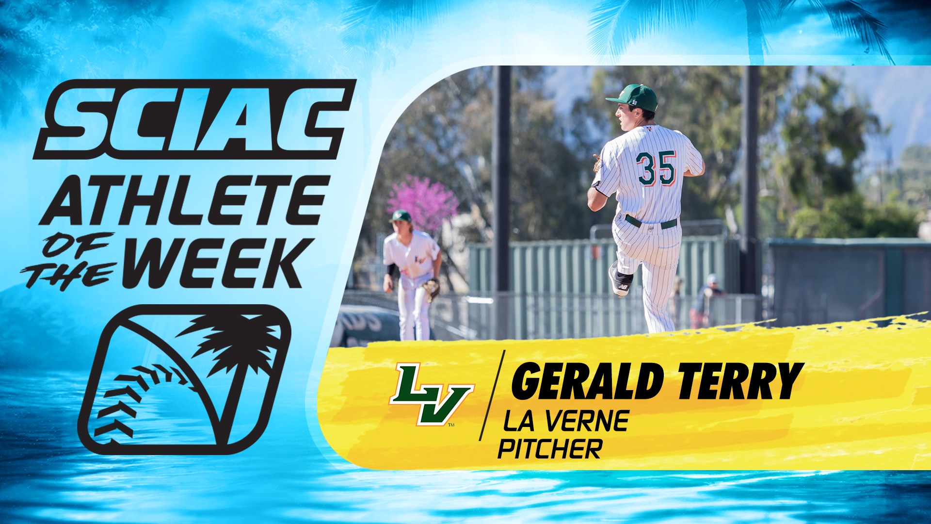 Gerald Terry Named SCIAC Pitcher Of The Week