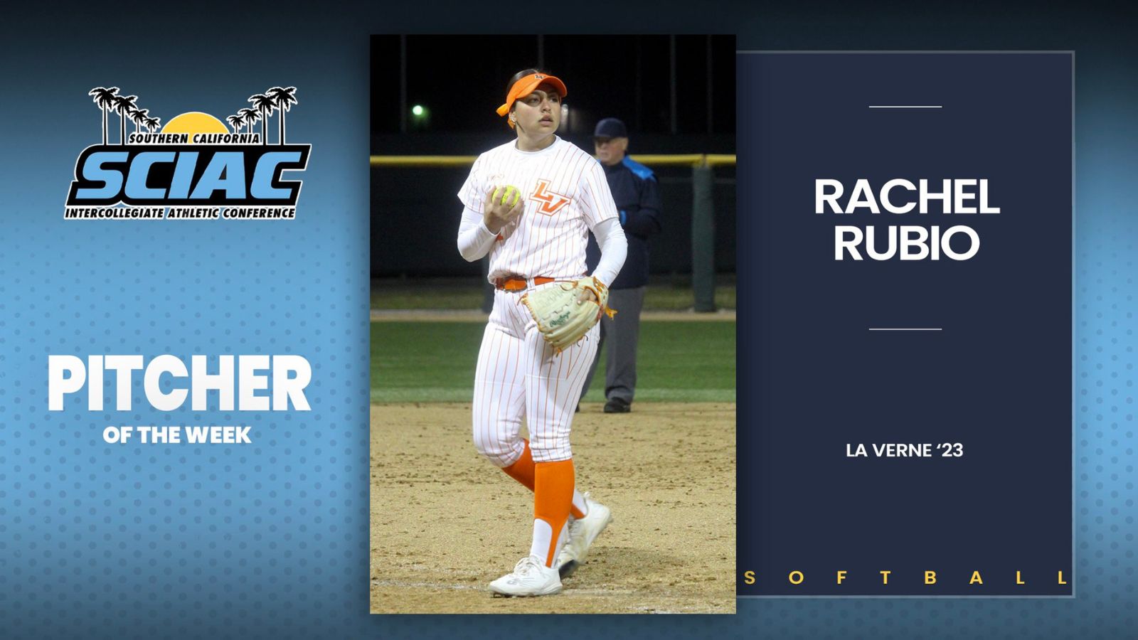Rachel Rubio Named SCIAC Pitcher Of The Week