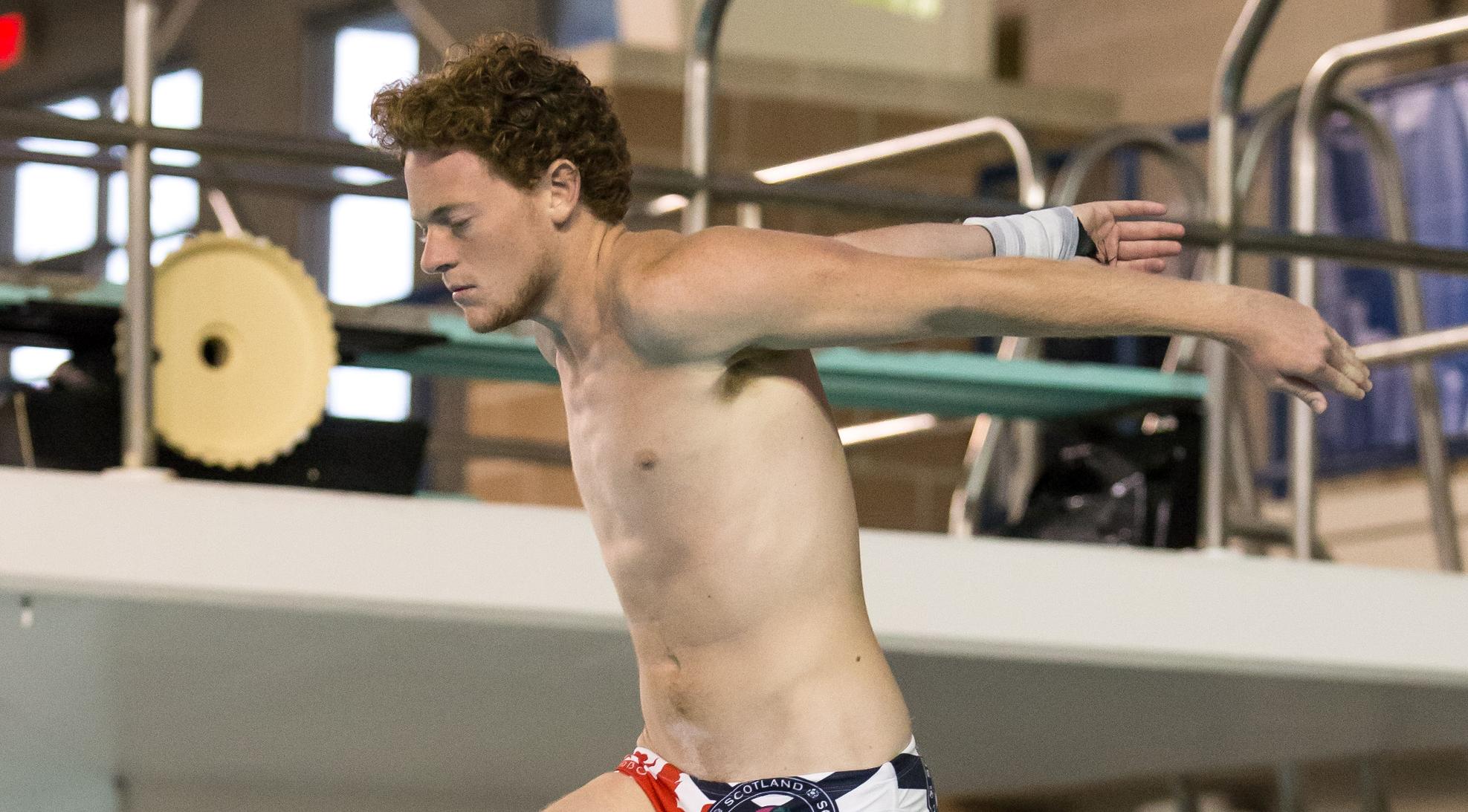 MacKay competes on 1-meter, wraps up career