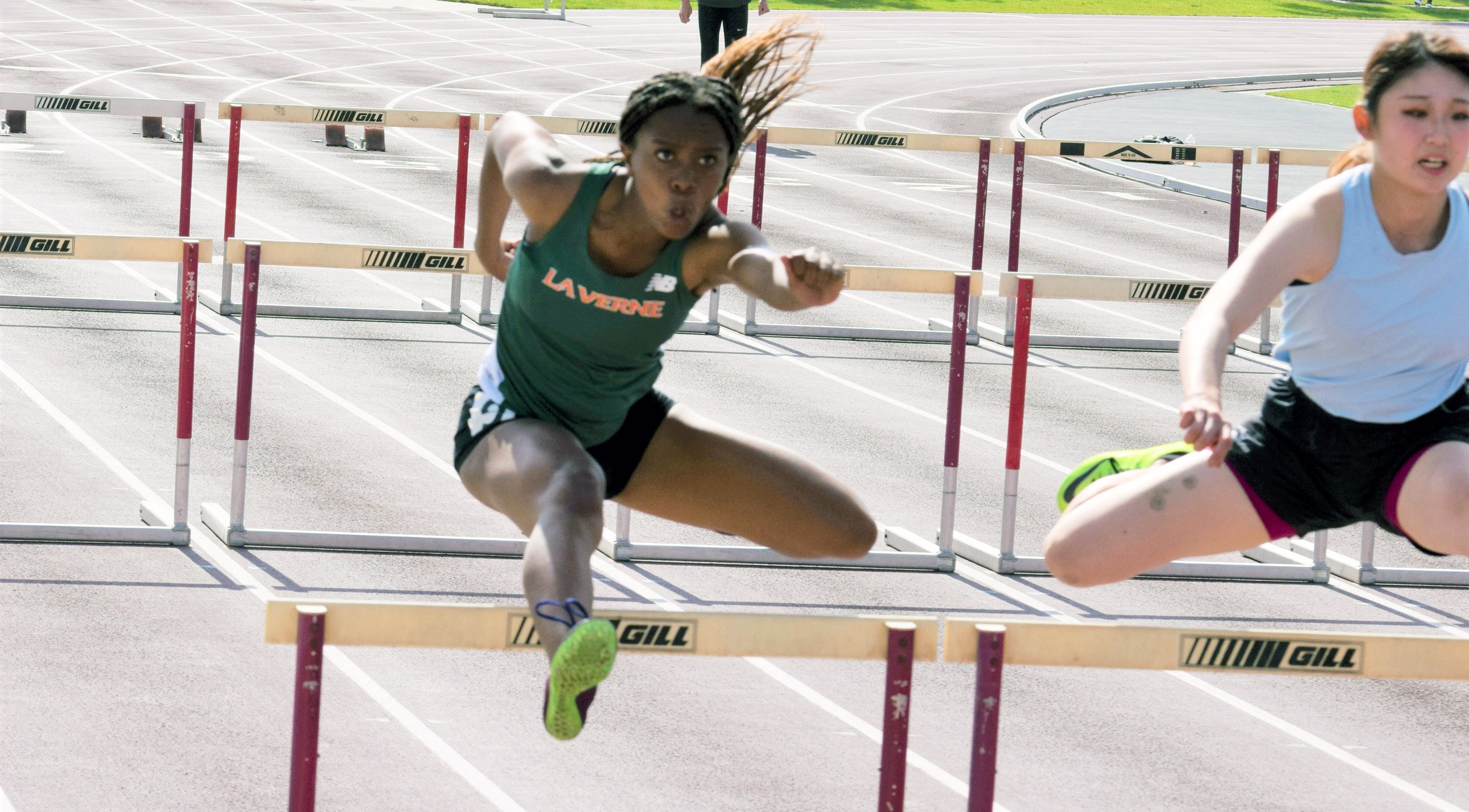 Jazzlyn Johnson ran a personal record in the 100m hurdles.