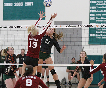 Volleyball Holds Off Chapman in Four Sets