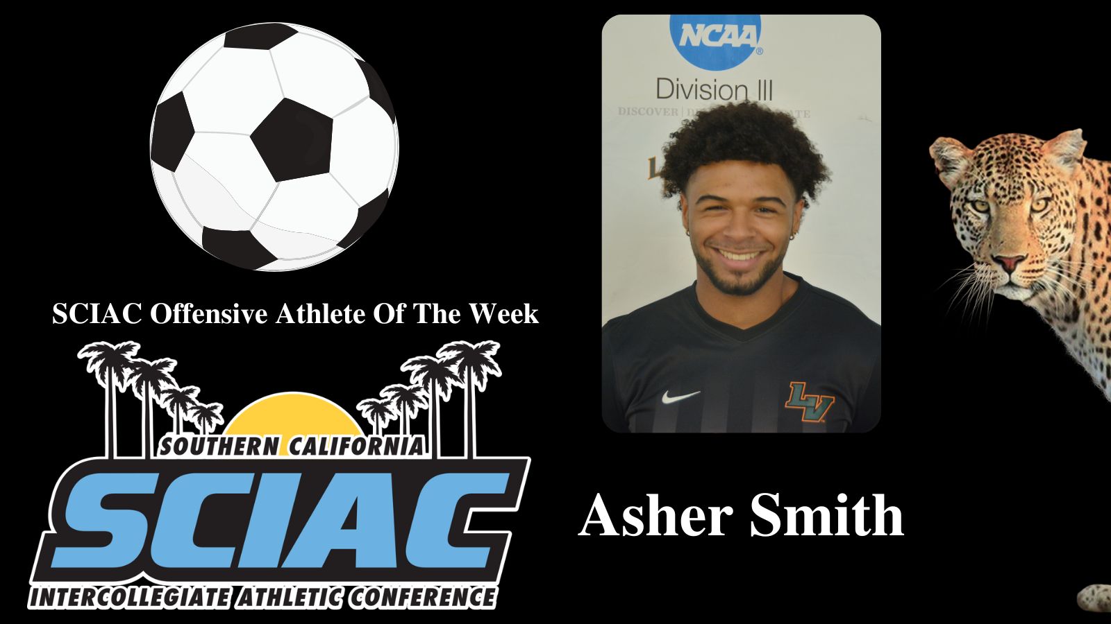 Asher Smith Named SCIAC Offensive Athlete Of The Week
