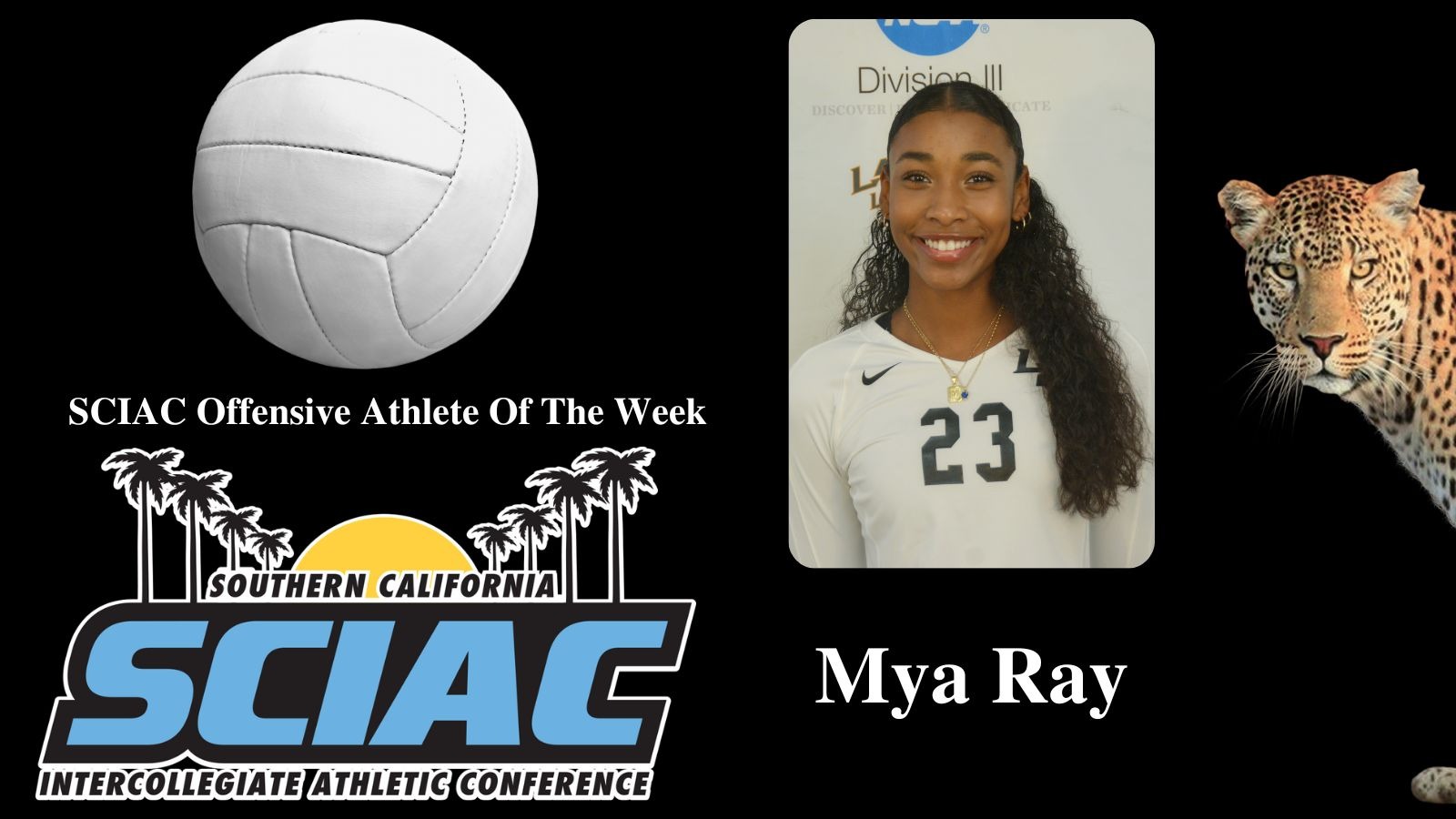Mya Ray Named SCIAC Offensive Athlete Of The Week